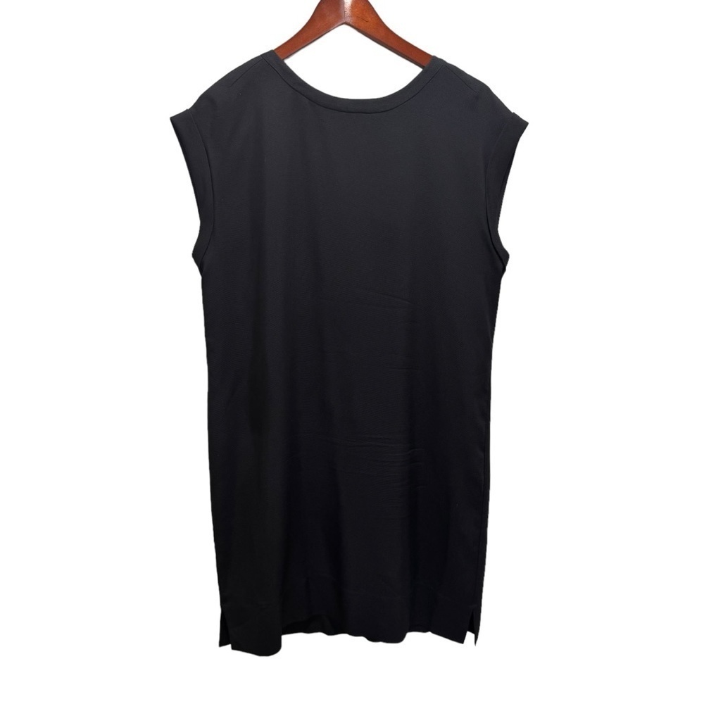 Theory Black Sorcha Silk Shift Dress Size 8